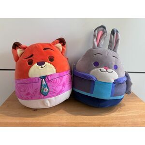 Squishmallow Disney Zootopia 2 Nick Wilde & Judy Hopps Set of 2 NWT!